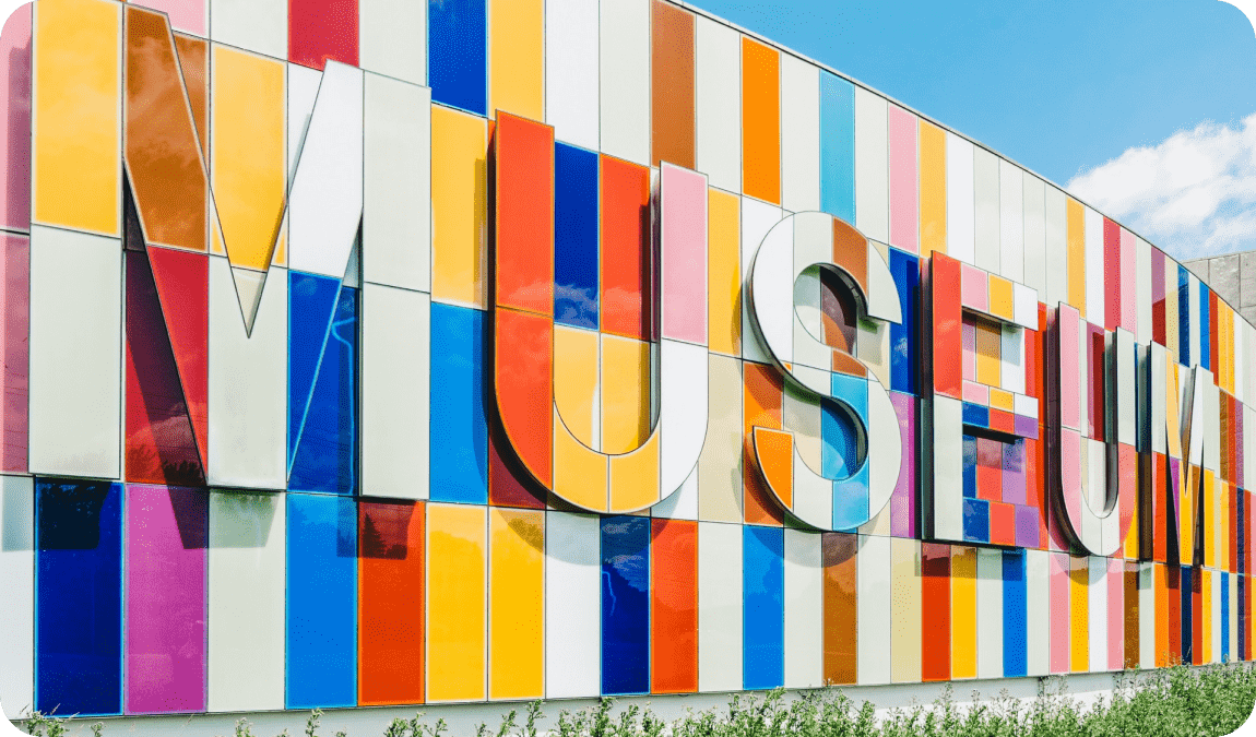 The outside of our museum